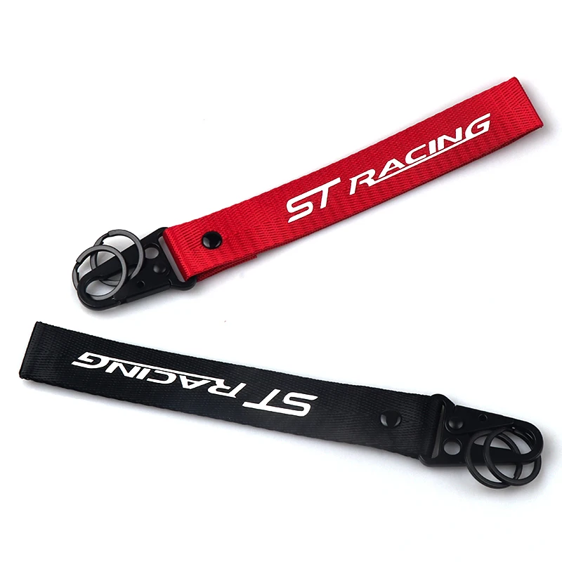For Ford FOCUS 3 Mondeo Fiesta Kuga MK2 MK3 Car styling ST RACING webbing key chain Key Ring car accessories
For Ford FOCUS 3 Mondeo Fiesta Kuga MK2 MK3 Car styling ST RACING webbing key chain Key Ring car accessories