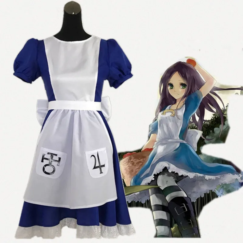 Game Alice Madness Returns Cosplay Costume Princess Dress Maid Dress Made Halloween Party Costume for Women
Game Alice Madness Returns Cosplay Costume Princess Dress Maid Dress Made Halloween Party Costume for Women