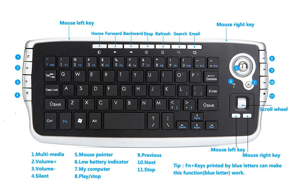 Wireless Keyboard 2.4 GHz Russian or English Letters Multi-Media Air Mouse Remote Control Touchpad For Android TV Box
Wireless Keyboard 2.4 GHz Russian or English Letters Multi-Media Air Mouse Remote Control Touchpad For Android TV Box