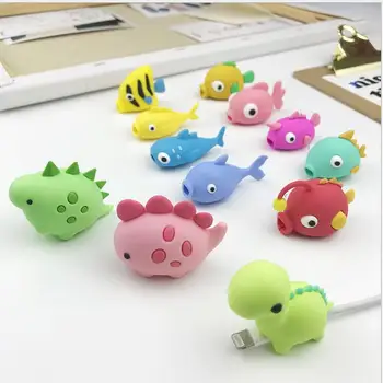 Cartoon Cute Fish Dinosaur Cable Protector Data Line Cord Protector Protective Cable Winder Cover For iPhone USB Charging Cable
Cartoon Cute Fish Dinosaur Cable Protector Data Line Cord Protector Protective Cable Winder Cover For iPhone USB Charging Cable