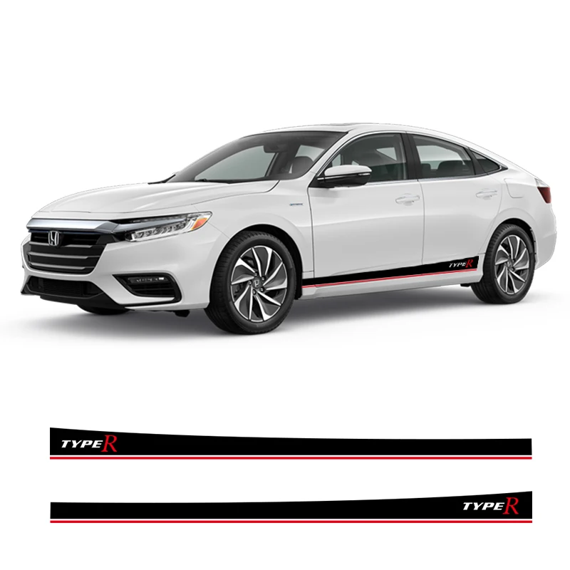 2 PCS Car Side Stripes Side Skirts Graphics Vinyl Sticker Decals Racing Sport Car Stickers For Honda Civic Type R
2 PCS Car Side Stripes Side Skirts Graphics Vinyl Sticker Decals Racing Sport Car Stickers For Honda Civic Type R