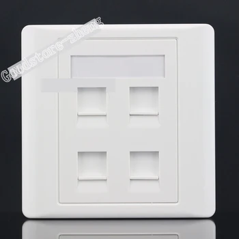 Wall Socket 4 Ports Single Port Network LAN CAT6 RJ45 & 3 Ports RJ11 Tel Phone Panel Faceplate Outlet Plug Adapter Wholesale
Wall Socket 4 Ports Single Port Network LAN CAT6 RJ45 & 3 Ports RJ11 Tel Phone Panel Faceplate Outlet Plug Adapter Wholesale