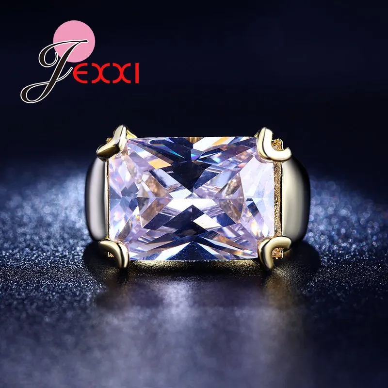Top Quality Fashion Design White Rectangle Cut Cubic Zirconia Crystal Yellow Gold Filled Rings Women Men Accessory Gift
Top Quality Fashion Design White Rectangle Cut Cubic Zirconia Crystal Yellow Gold Filled Rings Women Men Accessory Gift