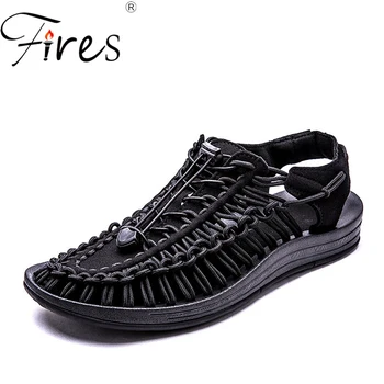 Fires Men Casual Sandals Nylon Weave Beach Shoes Outdoot Breathable Flat Shoes Shock Soles Soft Sandal Man Leisure Shoes
Fires Men Casual Sandals Nylon Weave Beach Shoes Outdoot Breathable Flat Shoes Shock Soles Soft Sandal Man Leisure Shoes