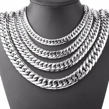 Tisnium 9/11/13/16/19/21mm High-Class Accessories Stainless Steel Top Polishing Miami Link Curb Cuban Chain Mens Necklace
Tisnium 9/11/13/16/19/21mm High-Class Accessories Stainless Steel Top Polishing Miami Link Curb Cuban Chain Mens Necklace