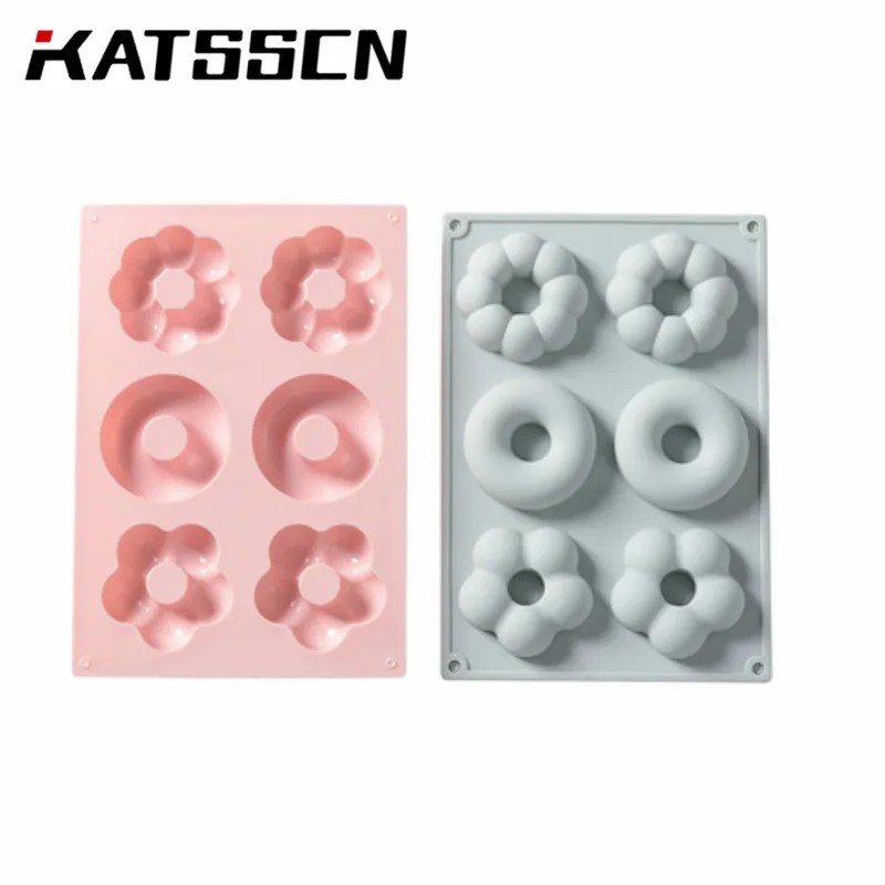 KATSSCN Baking tools DIY 6 Grids Flowers and Donut Cake Mold Chocolate Silicone Mould Kitchen Tools With Safety Material
KATSSCN Baking tools DIY 6 Grids Flowers and Donut Cake Mold Chocolate Silicone Mould Kitchen Tools With Safety Material