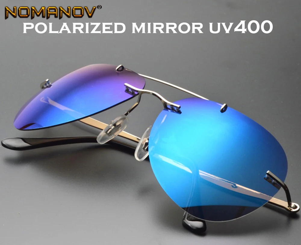 2018 Design GENUINE Brand B Titanium ICE BLUE MIRROR Rimless Polarized Sunglasses Gafas De Sol Briller Lunettes De Soleil 2018 Design GENUINE Brand B Titanium ICE BLUE MIRROR Rimless Polarized Sunglasses Gafas De Sol Briller Lunettes De Soleil