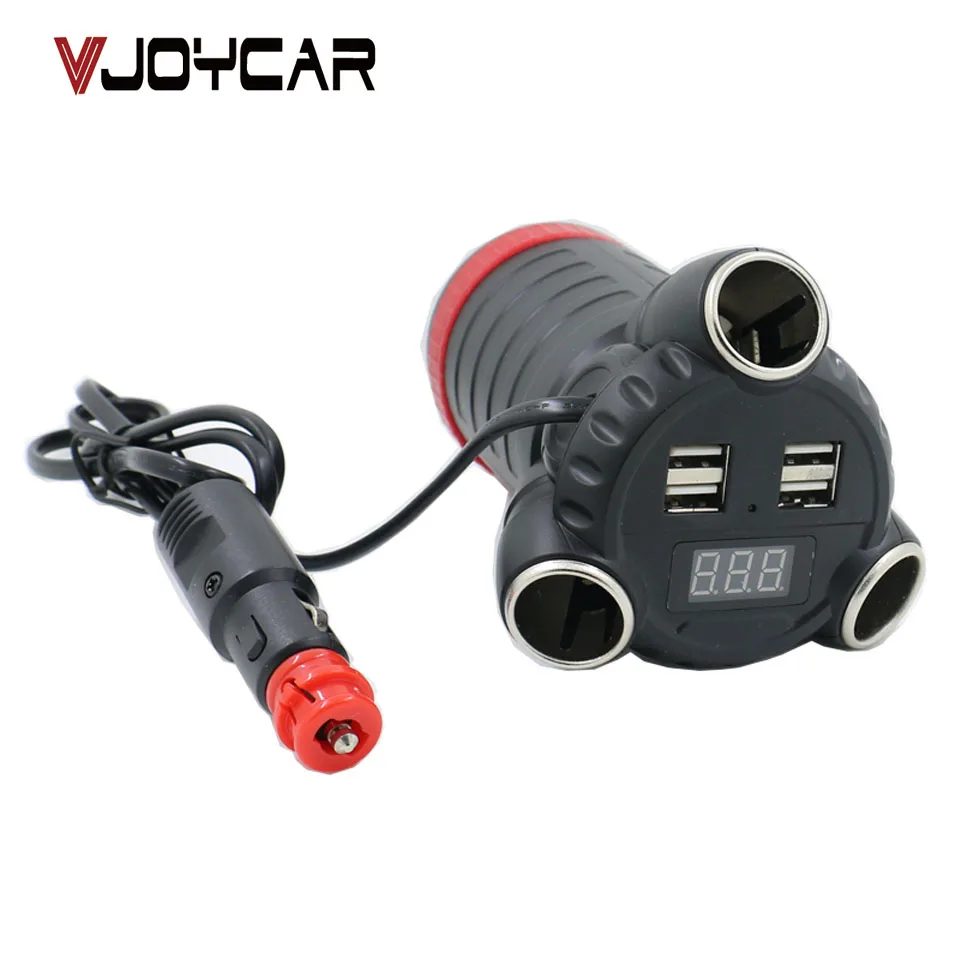 VJOYCAR C30T GPS Tracker Powerful Car Adaptor Voltage LED Display 3 Cigarette Lighter Socket Adaptor 4 USB Output 5
VJOYCAR C30T GPS Tracker Powerful Car Adaptor Voltage LED Display 3 Cigarette Lighter Socket Adaptor 4 USB Output 5