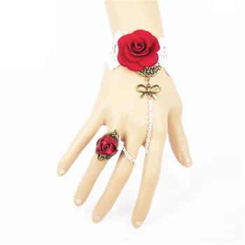 Women Girls Gothic Lolita Retro Steampunk Gear Bracelet Wristband Lace Bracer Armband Cosplay Costumes Party Handwear
Women Girls Gothic Lolita Retro Steampunk Gear Bracelet Wristband Lace Bracer Armband Cosplay Costumes Party Handwear