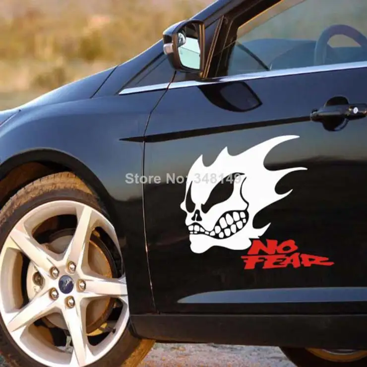 Aliauto 2 x Funny Skull Car Sticker Ghost Rider NO TEARS Reflecting Car Decal For Toyota Ford focus Volkswagen Hyundai Lada
Aliauto 2 x Funny Skull Car Sticker Ghost Rider NO TEARS Reflecting Car Decal For Toyota Ford focus Volkswagen Hyundai Lada