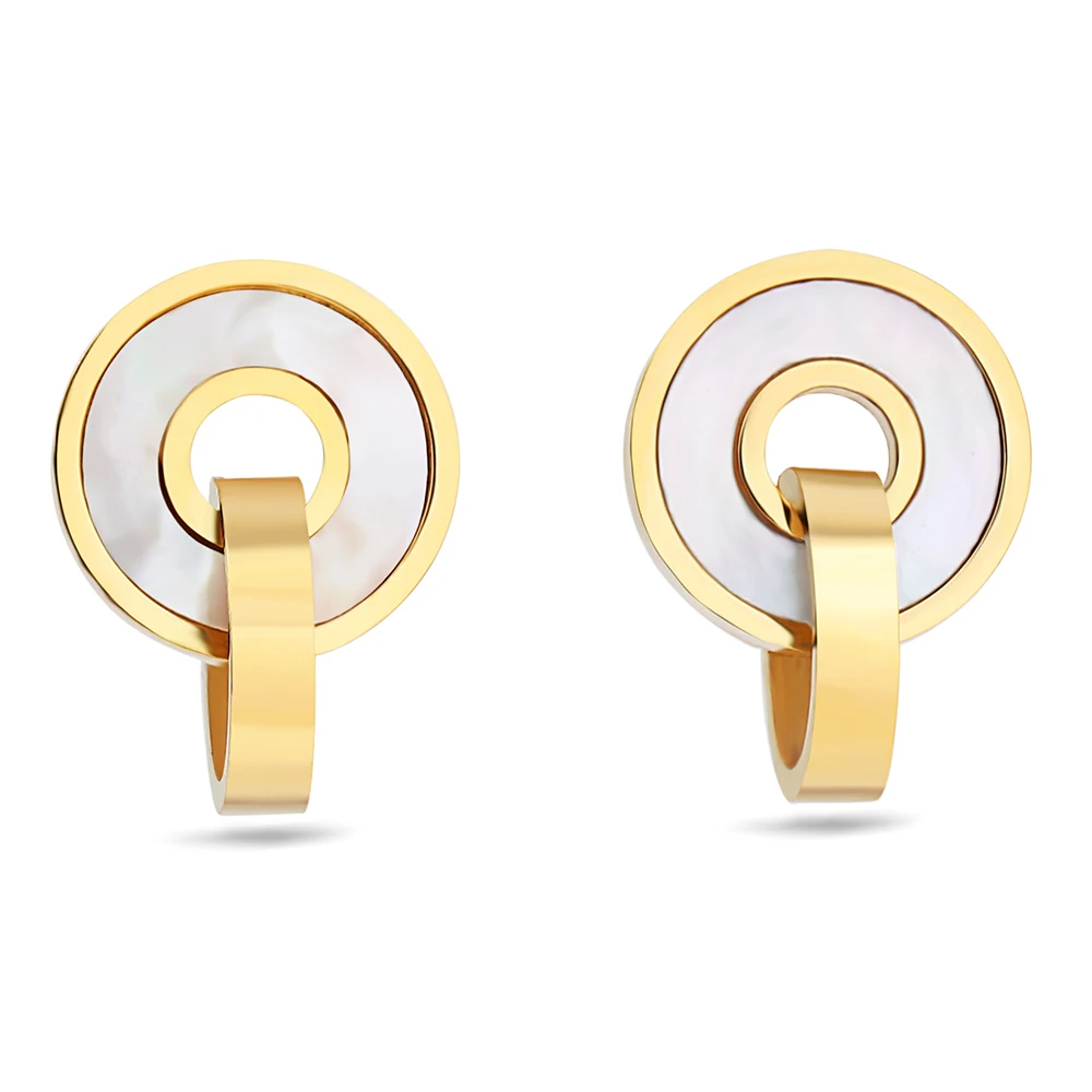 NIBA JEWELRY double Round earrings stud earrings gold color earrings for women stainless steel earing studs
NIBA JEWELRY double Round earrings stud earrings gold color earrings for women stainless steel earing studs
