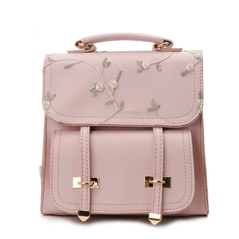 Fashion Preppy Style School Backpacks Teenage Girls High Quality Leather Women Shoulder Bags Backpack Floral Embroidery Rucksack
Fashion Preppy Style School Backpacks Teenage Girls High Quality Leather Women Shoulder Bags Backpack Floral Embroidery Rucksack