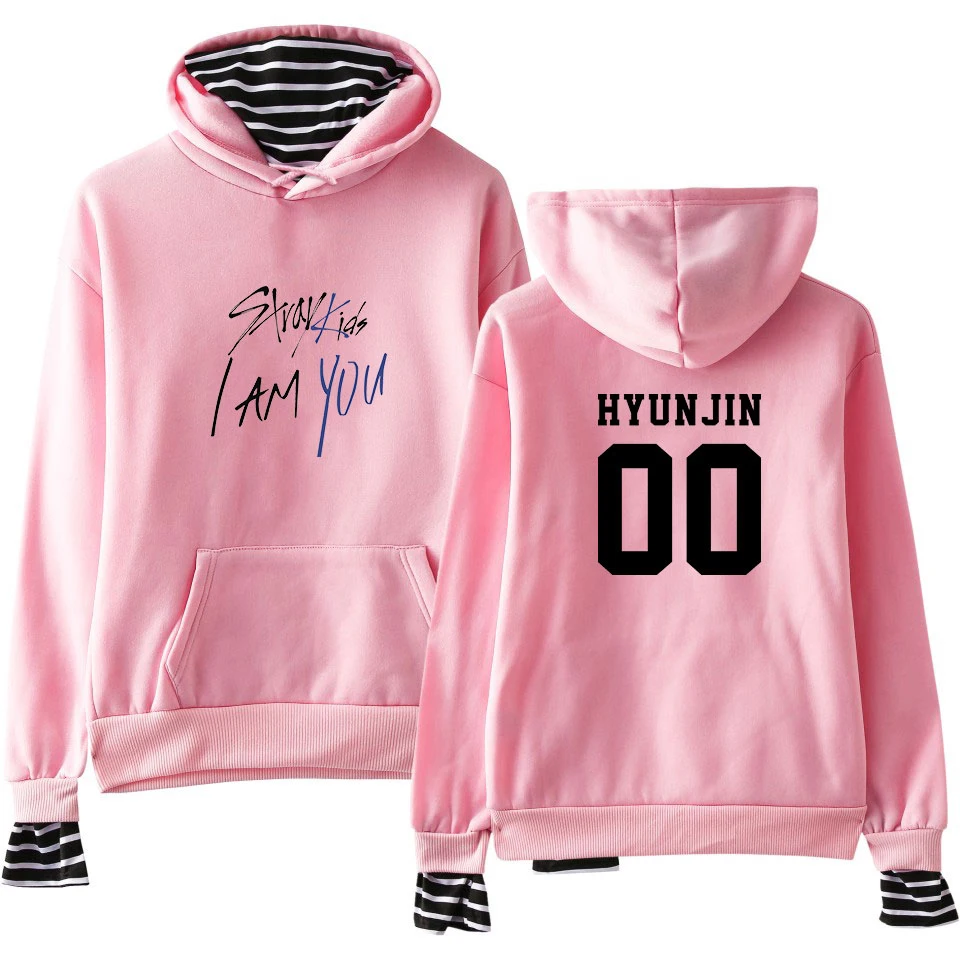 KPOP Stray Kids I Am You Fake Two Pieces Hoodies Cool Warm Fans Long Sleeve Harajuku Sweatshirts Women/Men Hip Hop Clothing
KPOP Stray Kids I Am You Fake Two Pieces Hoodies Cool Warm Fans Long Sleeve Harajuku Sweatshirts Women/Men Hip Hop Clothing