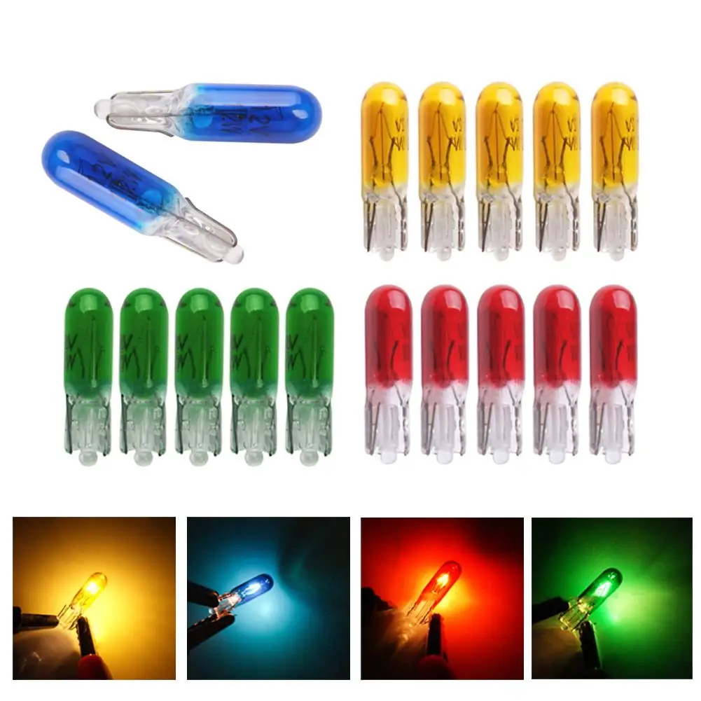 50PCS LED Light Car Instrument Bulb Car Interior T5 12V1.2W Central Control Indicator Light Button Halogen Lamp High Quality
50PCS LED Light Car Instrument Bulb Car Interior T5 12V1.2W Central Control Indicator Light Button Halogen Lamp High Quality