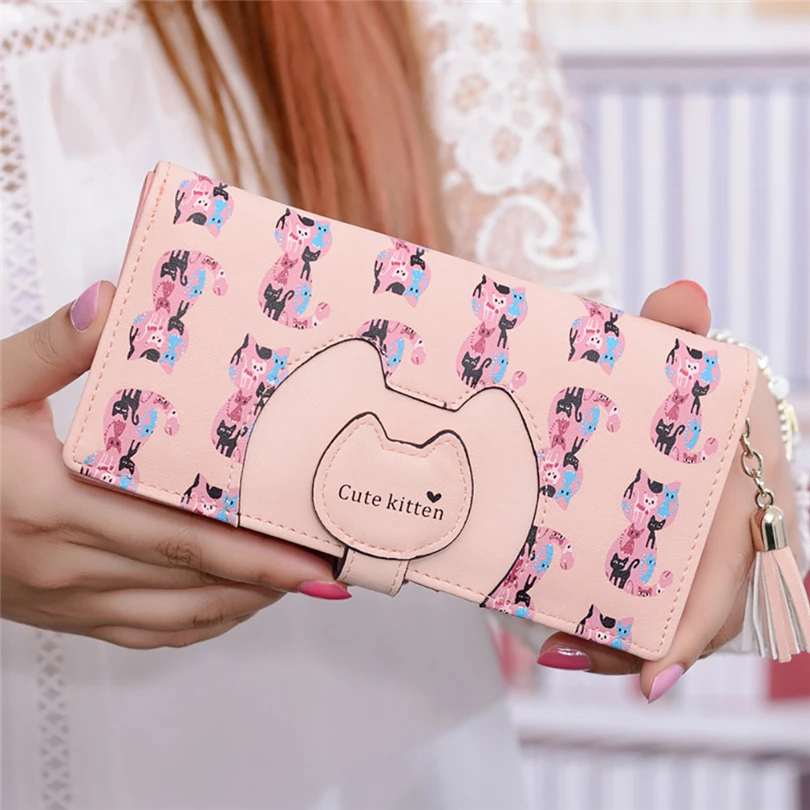 2019 Women Cute Cartoon Long Wallet Small Fresh Two Fold Zipper Buckle Wallet College Style Leather Purse Women Handbag A30
2019 Women Cute Cartoon Long Wallet Small Fresh Two Fold Zipper Buckle Wallet College Style Leather Purse Women Handbag A30