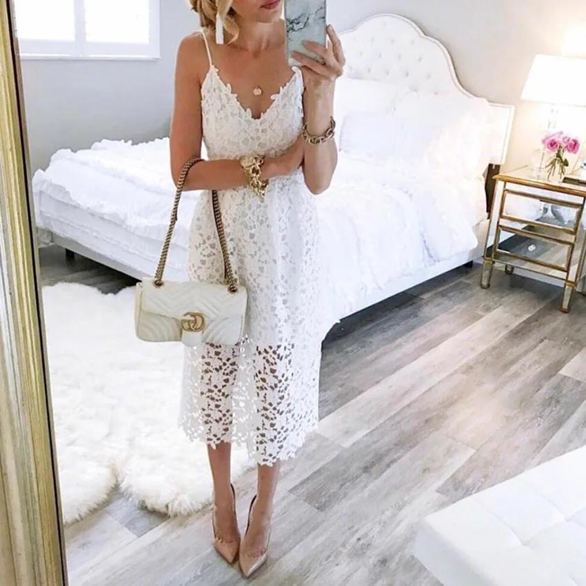 White Dress Boho Lace Beach Party Dresses V Neck Spaghetti Strap Dresses Female Summer Flower Sexy Sundress Z0011S
White Dress Boho Lace Beach Party Dresses V Neck Spaghetti Strap Dresses Female Summer Flower Sexy Sundress Z0011S