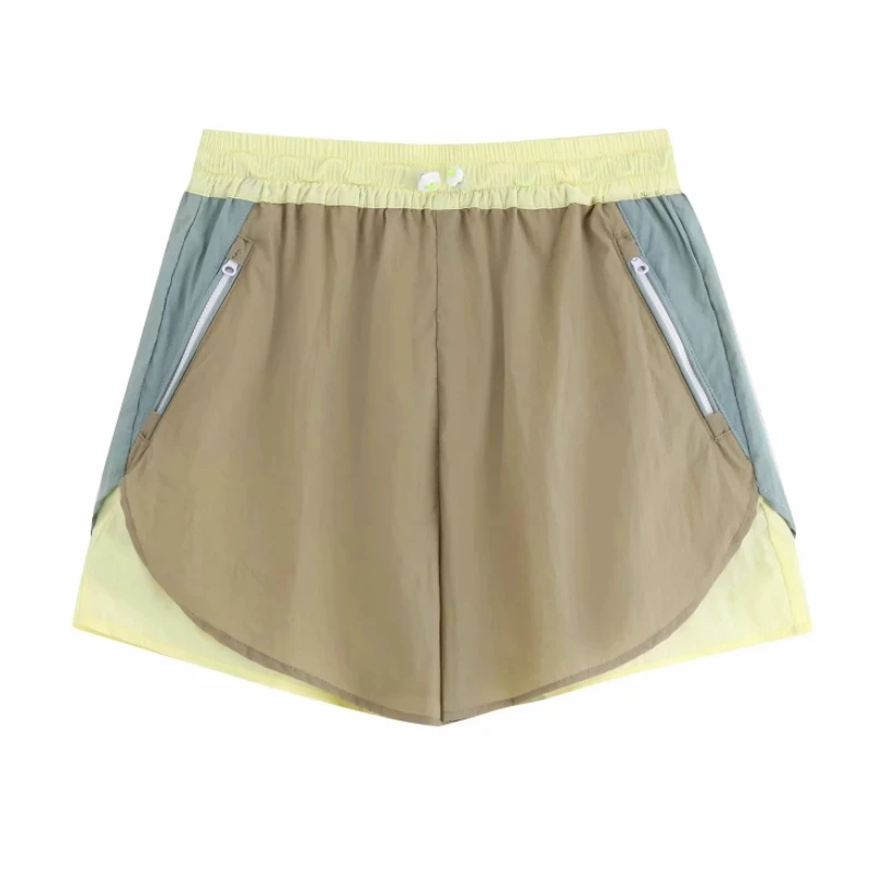 Fashion Women Contrast Color splicing Shorts Leisure Female Elastic Waist Shorts 2019 Autumn Lady Loose Street clothing P1291
Fashion Women Contrast Color splicing Shorts Leisure Female Elastic Waist Shorts 2019 Autumn Lady Loose Street clothing P1291