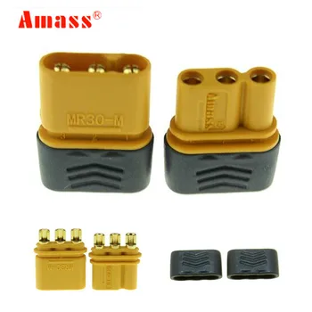 10 pairs AMASS MR30 Male Female Connector Plug for RC Multicopter Airplane 20%off
10 pairs AMASS MR30 Male Female Connector Plug for RC Multicopter Airplane 20%off