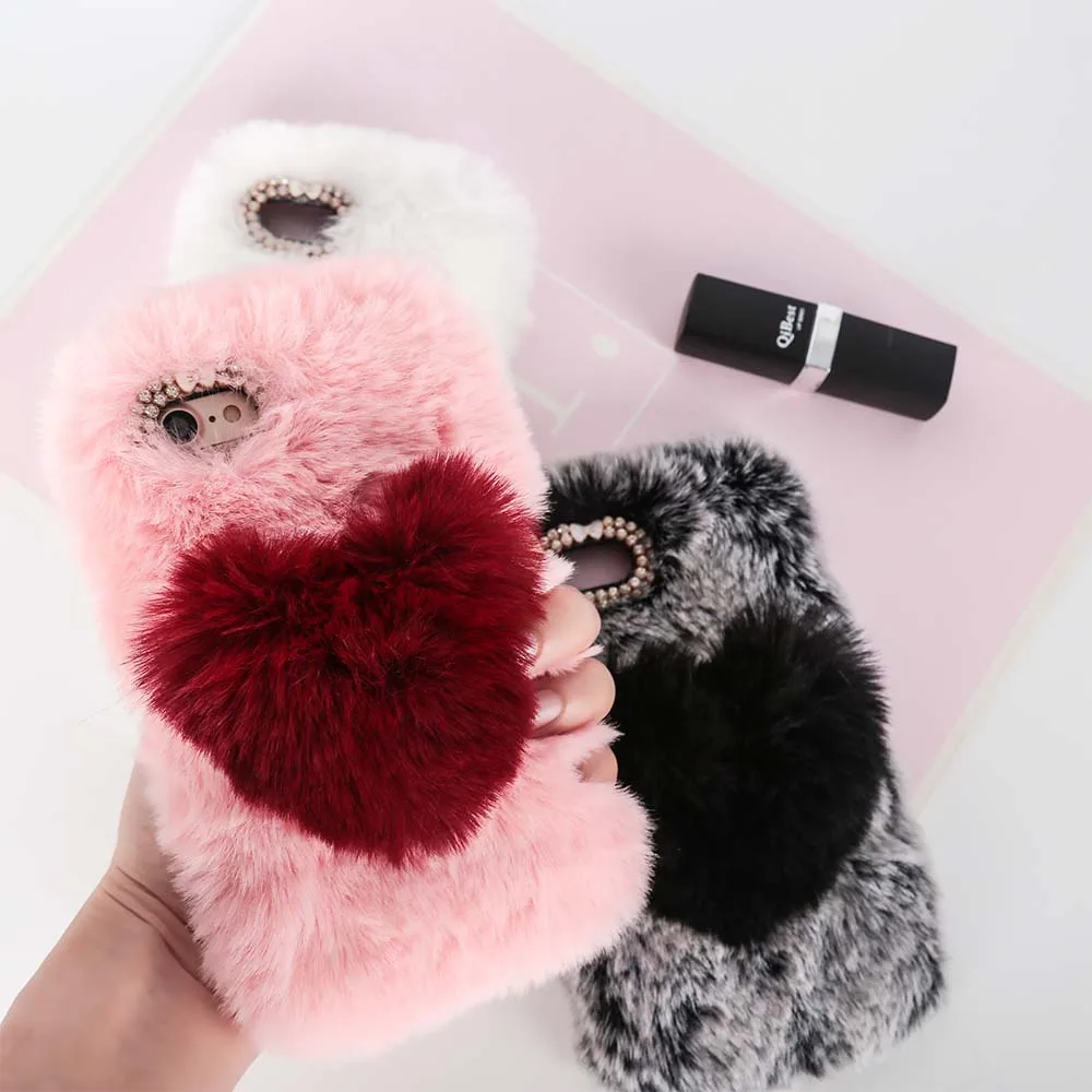 Cute Fluffy Rabbit Fur Phone Case For iPhone X 10 Xr Xs Max Warm Furry Soft Cover For iPhone 6 6S 8 7 Plus 5 5S SE 5C 4 4S Cases
Cute Fluffy Rabbit Fur Phone Case For iPhone X 10 Xr Xs Max Warm Furry Soft Cover For iPhone 6 6S 8 7 Plus 5 5S SE 5C 4 4S Cases