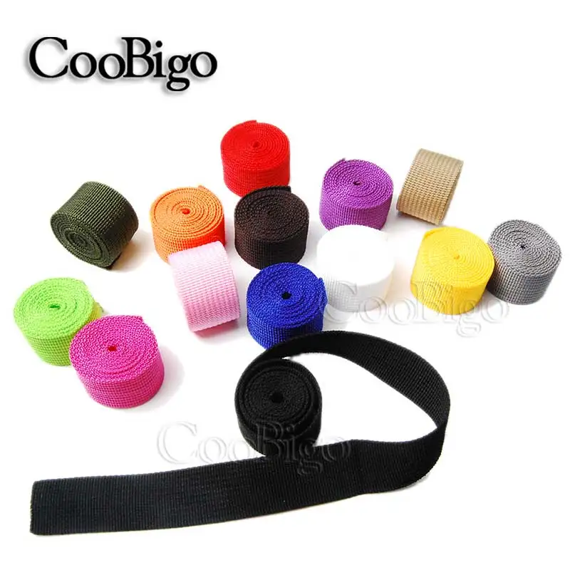 10yards Width 1" (25mm) Polypropylene PP 14 Colors Webbing Ribbon Band Strap Tape Dog Collar Harness Outdoor Backpack Bag Parts
10yards Width 1" (25mm) Polypropylene PP 14 Colors Webbing Ribbon Band Strap Tape Dog Collar Harness Outdoor Backpack Bag Parts