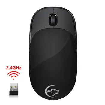 1. 5V Wireless Portable Mini Mouse Wireless Computer Peripheral Mouse Black