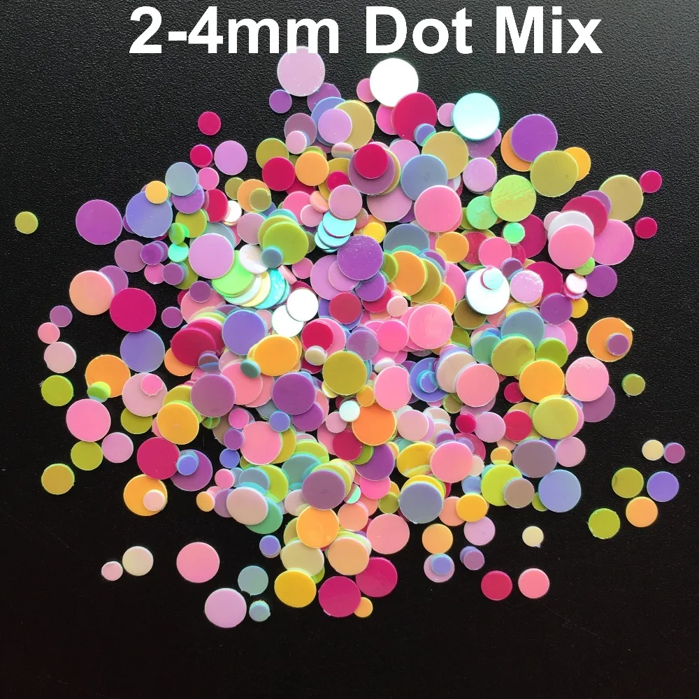 100g 1-4mm Dot Shape PVC loose Sequins Glitter Paillettes for Nail Art manicure/sewing/wedding decoration confetti
100g 1-4mm Dot Shape PVC loose Sequins Glitter Paillettes for Nail Art manicure/sewing/wedding decoration confetti