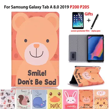 Case For samsung galaxy tab A 8.0 2019 with S Pen SM-P200 P200 P205 P207 Cover Funda Animal Pattern Stand Capa Coque +Film+Pen
Case For samsung galaxy tab A 8.0 2019 with S Pen SM-P200 P200 P205 P207 Cover Funda Animal Pattern Stand Capa Coque +Film+Pen