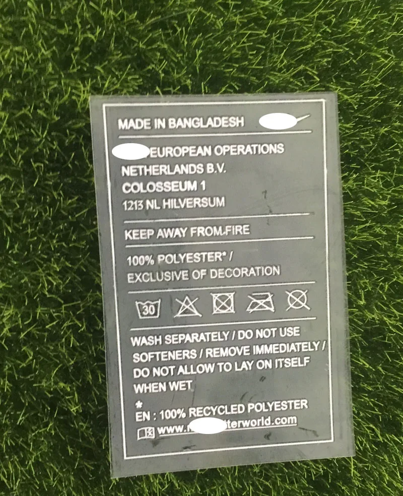 English Language Match Worn Player Issuse Wash Tag Heat Transfer Printing Soccer Patch Badge
English Language Match Worn Player Issuse Wash Tag Heat Transfer Printing Soccer Patch Badge