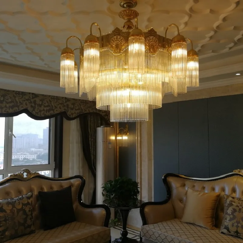 Large Led Crystal Chandelier Lighting Copper Modern Luxury K9 Crystal Chandeliers Lustre Living Room Lobby Hotel Dining Room
Large Led Crystal Chandelier Lighting Copper Modern Luxury K9 Crystal Chandeliers Lustre Living Room Lobby Hotel Dining Room