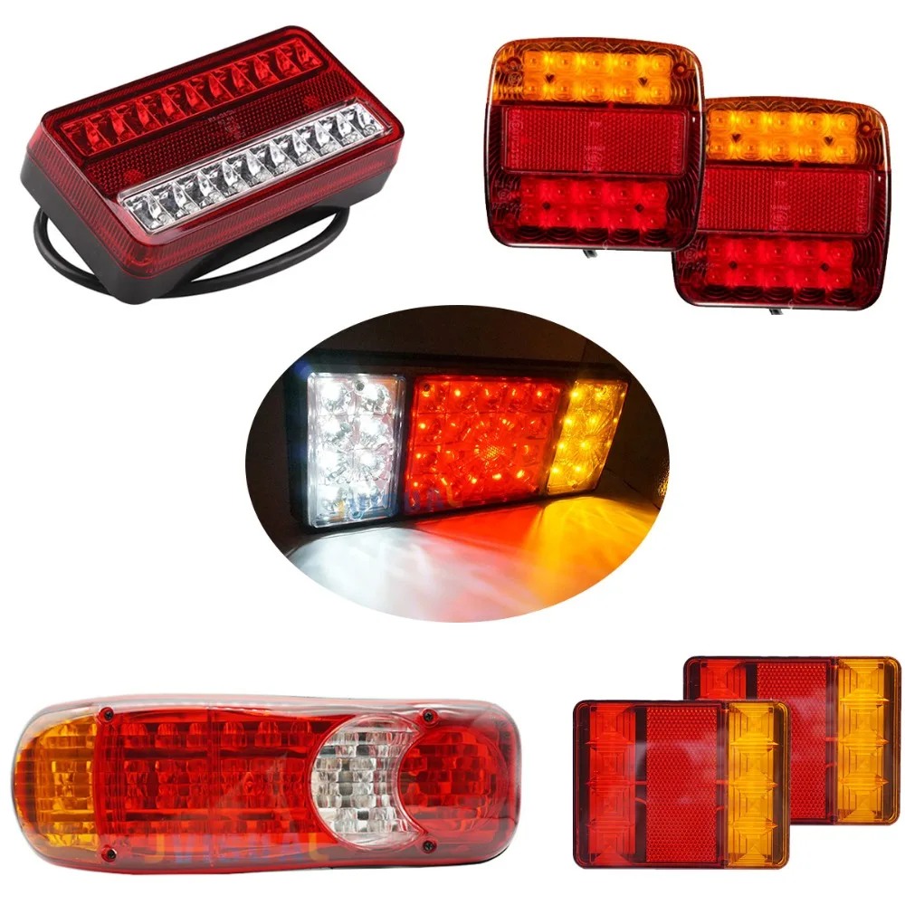 2Pcs Waterproof Car 8 19 20 26 36 46 LED Tail Light Rear Lamps Pair Boat Trailer 12V/24V Rear Parts For Trailer Truck Car light
2Pcs Waterproof Car 8 19 20 26 36 46 LED Tail Light Rear Lamps Pair Boat Trailer 12V/24V Rear Parts For Trailer Truck Car light