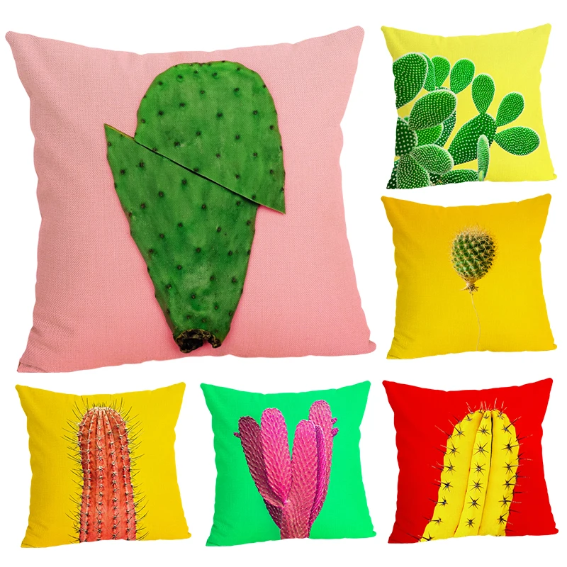 Cactus Sofa Cushion Case Home Decor 45Cmx45Cm linen Square Sofa Bed Car print Pillow Cover Linen cushion cover
Cactus Sofa Cushion Case Home Decor 45Cmx45Cm linen Square Sofa Bed Car print Pillow Cover Linen cushion cover