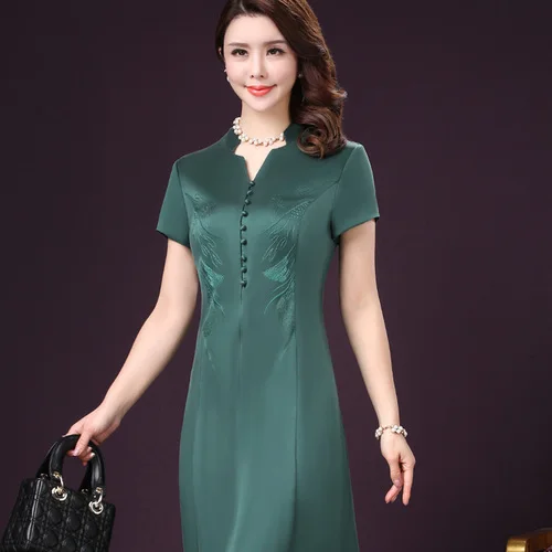 2019 New Spring Summer Embroidery Dress Fashion Women Slim Plus Size Casual V-neck Short Sleeve Temperament Retro Dresses
2019 New Spring Summer Embroidery Dress Fashion Women Slim Plus Size Casual V-neck Short Sleeve Temperament Retro Dresses