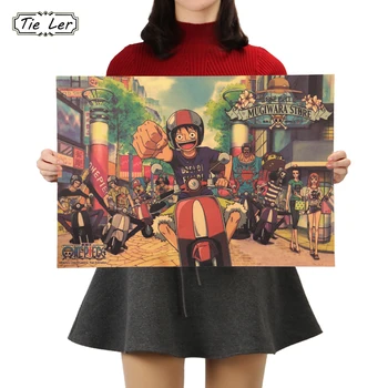 1PCS Vintage Kraft Paper Anime Poster One Piece Series Street Edition Bar Cafe Home Decor Sticker 50.5X35cm
1PCS Vintage Kraft Paper Anime Poster One Piece Series Street Edition Bar Cafe Home Decor Sticker 50.5X35cm