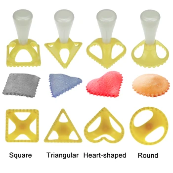MOSEKO 4pcs/set Dumpling Molds Food-Grade Plastics 4 Shapes Apple Pie Pie Baking Decoration Set Cooking Pastry Dumpling Mold
MOSEKO 4pcs/set Dumpling Molds Food-Grade Plastics 4 Shapes Apple Pie Pie Baking Decoration Set Cooking Pastry Dumpling Mold
