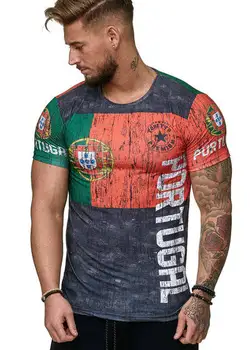 Portuguese Letter Man T-shirt 3D Printing Polyester Spandex Fabric Casual Cool Men's T-Shirt 2020 Summer New
Portuguese Letter Man T-shirt 3D Printing Polyester Spandex Fabric Casual Cool Men's T-Shirt 2020 Summer New