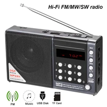 JINSERTA Mini FM/MW/SW Full Band Radio Hi-Fi MP3 Music Player Support U Disk TF Card Stereo Headphone Input with USB Charging
JINSERTA Mini FM/MW/SW Full Band Radio Hi-Fi MP3 Music Player Support U Disk TF Card Stereo Headphone Input with USB Charging