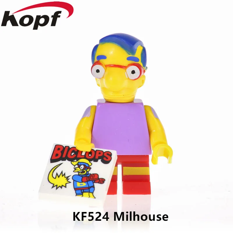 KF524 Milhouse Single Sale Marge Figures Bart Simpson Series Bricks Homer Model Nelson Action Building Blocks For Kids Gift Toy
KF524 Milhouse Single Sale Marge Figures Bart Simpson Series Bricks Homer Model Nelson Action Building Blocks For Kids Gift Toy