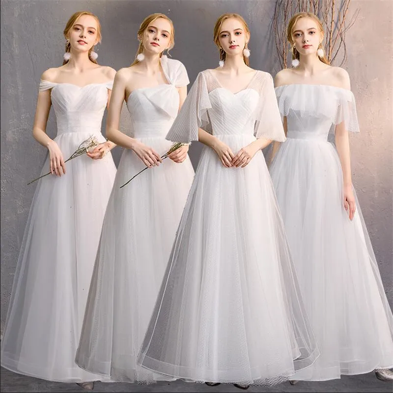 New White Formal Party Dress Long Elegant For Wedding Boat Neck Formal Annual Graduation Party Banquet Gown Robe De Soiree
New White Formal Party Dress Long Elegant For Wedding Boat Neck Formal Annual Graduation Party Banquet Gown Robe De Soiree