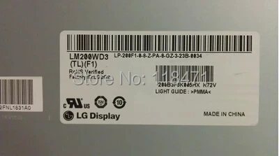 LM200WD3-TLF1 LM200WD3 TLF1 lcd panel display screen used in C325 B320 C320 C340 all in one PC for LG
LM200WD3-TLF1 LM200WD3 TLF1 lcd panel display screen used in C325 B320 C320 C340 all in one PC for LG