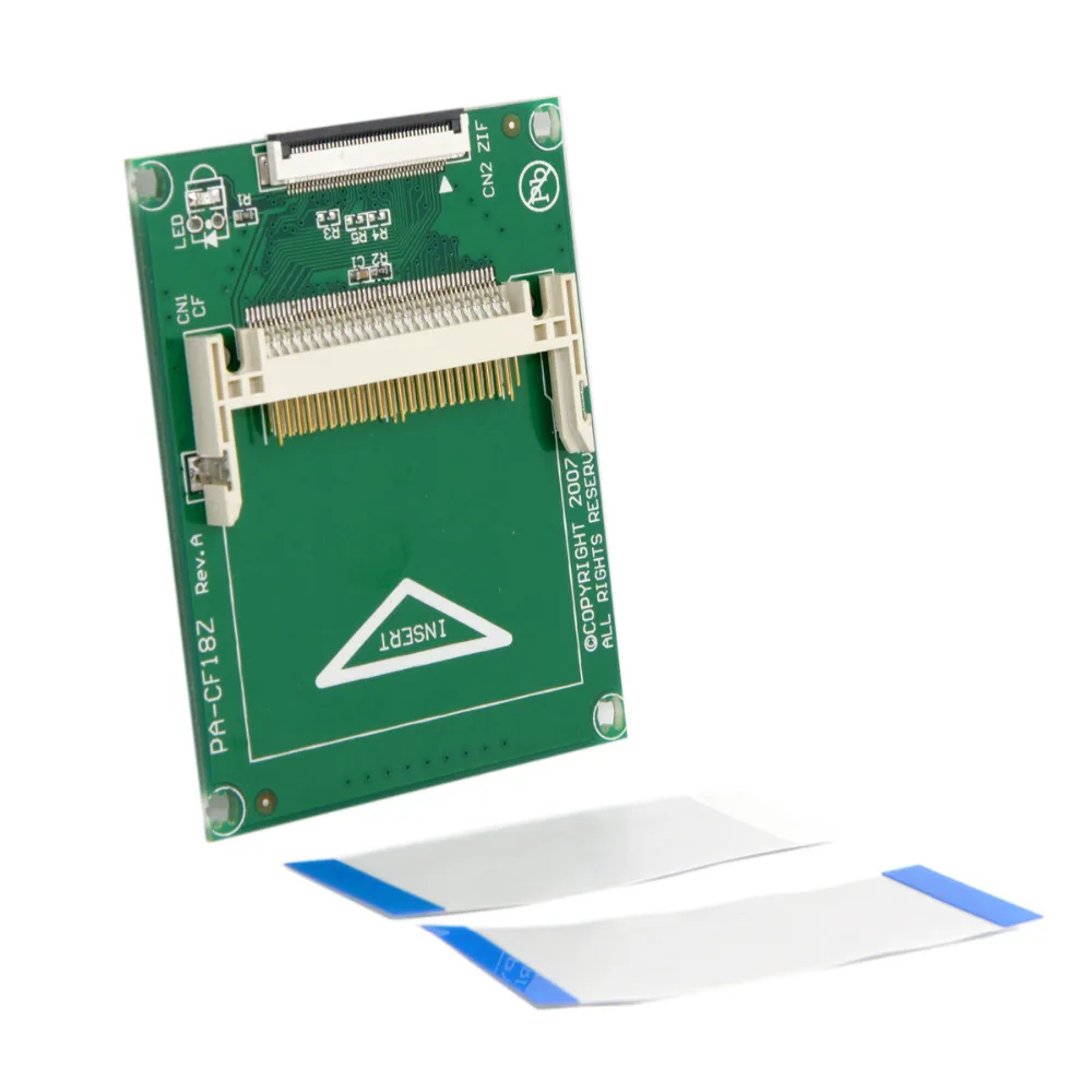 Cablecc 1.8" Compact Flash CF Memory Card to CE Toshiba Ipod ZIF SSD HDD Adapter with 2 Cables
Cablecc 1.8" Compact Flash CF Memory Card to CE Toshiba Ipod ZIF SSD HDD Adapter with 2 Cables