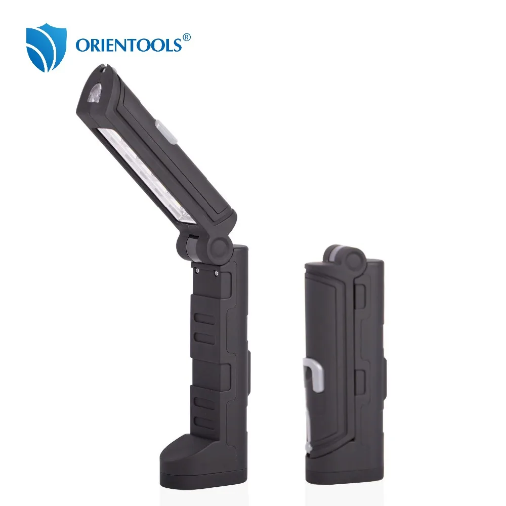 ORIENTOOLS LED Work Light with Magnetic Handle 180 Rotate and 3 Lighting Modes Bright LED Folding Flashlight
ORIENTOOLS LED Work Light with Magnetic Handle 180 Rotate and 3 Lighting Modes Bright LED Folding Flashlight