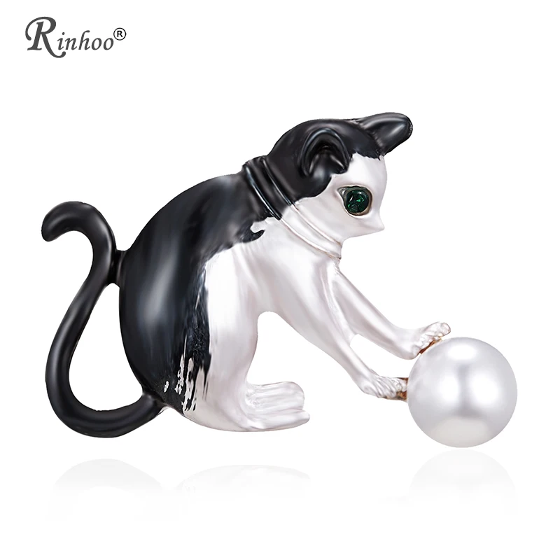 RINHOO Simulated Pearl Cat Brooch For Women Party Brooches Pin For Collar Suit Scarf Decoration 2018 New Fashion Animal Jewelry
RINHOO Simulated Pearl Cat Brooch For Women Party Brooches Pin For Collar Suit Scarf Decoration 2018 New Fashion Animal Jewelry