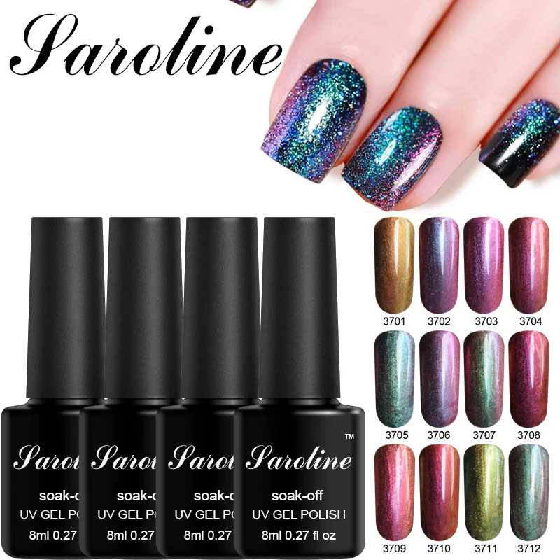 Saroline Chameleon Colors UV Gel Nail Polish 8ml Semi-permanently Shining Surface Nail Art Soak-Off UV Gel Varnish All Manicure
Saroline Chameleon Colors UV Gel Nail Polish 8ml Semi-permanently Shining Surface Nail Art Soak-Off UV Gel Varnish All Manicure