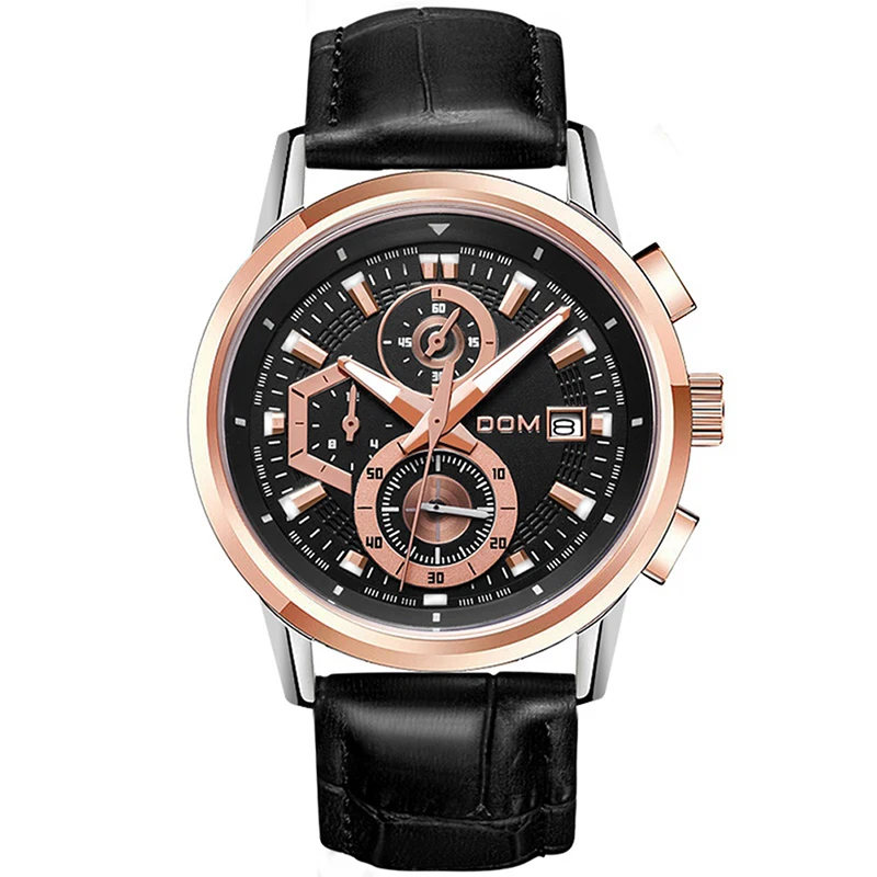 DOM Waterproof Men Watches Top Brand Luxury Genuine Stainless Steel Military Multifunction Quartz Watches Relojes Para Hombre
DOM Waterproof Men Watches Top Brand Luxury Genuine Stainless Steel Military Multifunction Quartz Watches Relojes Para Hombre
