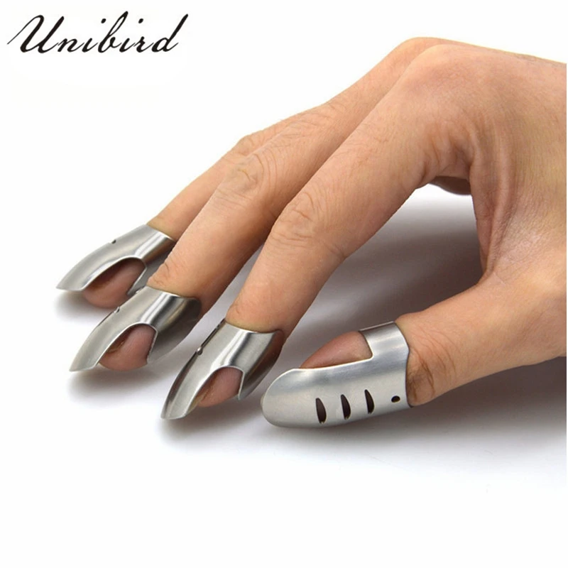 Unibird Adjustable 4Pcs/Set Stainless Steel Fingers Hand Guard Protector Knife Slice Chop Safe Kitchen Accessories Cooking Tool
Unibird Adjustable 4Pcs/Set Stainless Steel Fingers Hand Guard Protector Knife Slice Chop Safe Kitchen Accessories Cooking Tool