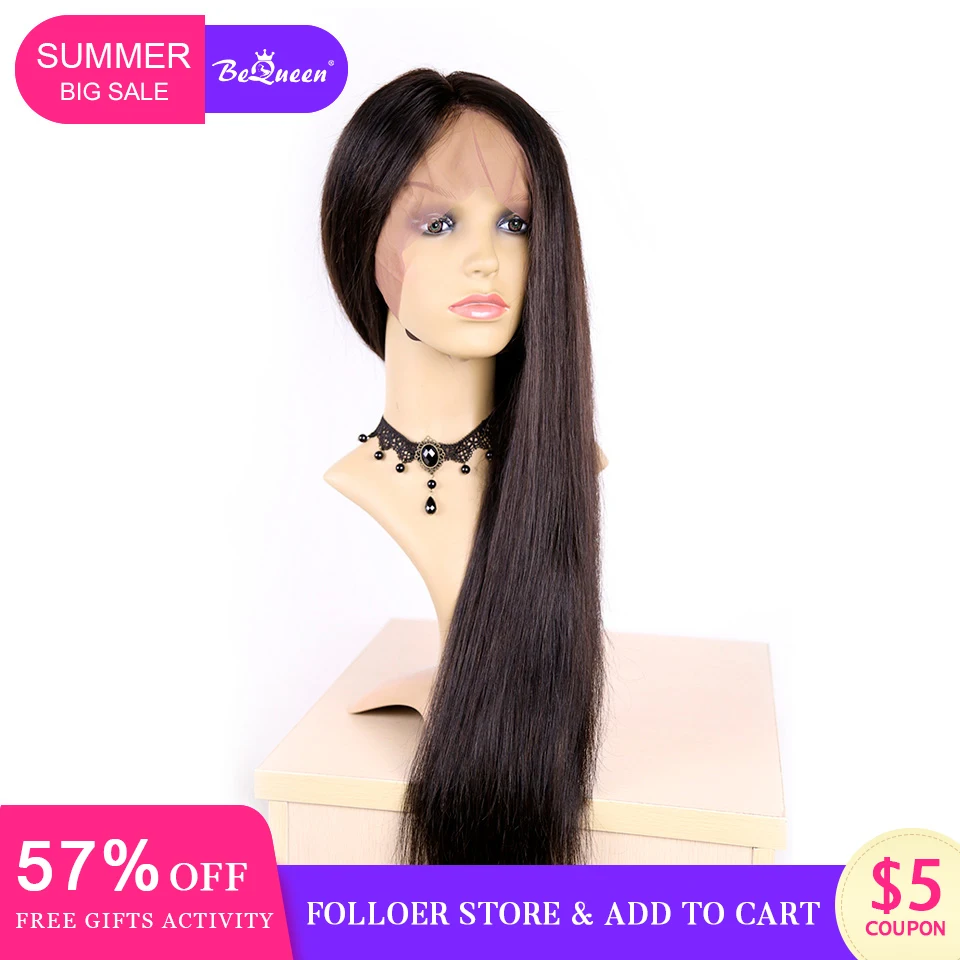BeQueen Human Hair Wigs Brazilian Straight Wave Wig With Pre-Plucked Hairline Human Hair Wig
BeQueen Human Hair Wigs Brazilian Straight Wave Wig With Pre-Plucked Hairline Human Hair Wig