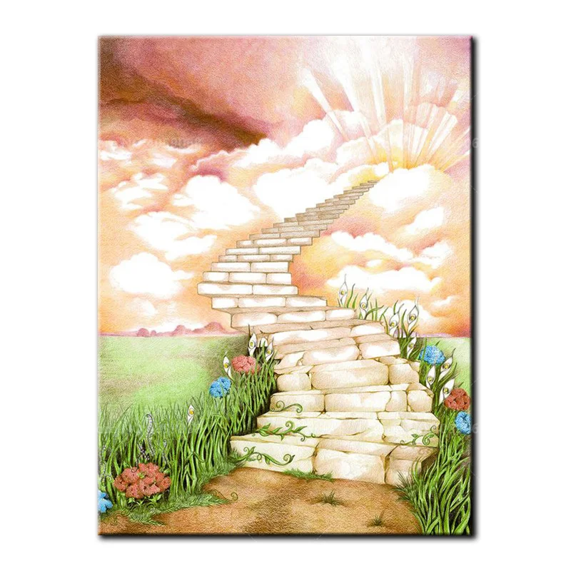 Full Square/Round Drill 5D Diamond Painting Cross Stitch stairway to Heaven Diamond embroidery mosaic Home Decor Gift H0503
Full Square/Round Drill 5D Diamond Painting Cross Stitch stairway to Heaven Diamond embroidery mosaic Home Decor Gift H0503