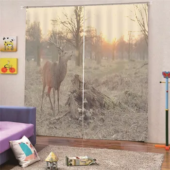 Multiple styles Sunset Deer 3D Curtain 150*166cm/170*200cm 2Pcs/Set Window Curtain Modern bedroom Living Room Curtains A1
Multiple styles Sunset Deer 3D Curtain 150*166cm/170*200cm 2Pcs/Set Window Curtain Modern bedroom Living Room Curtains A1