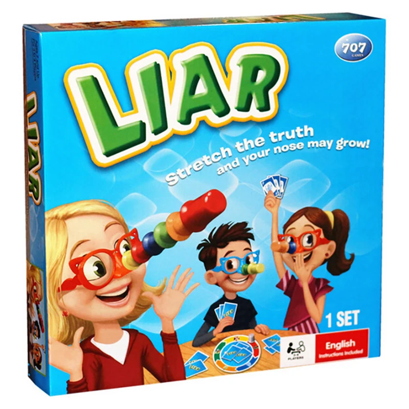 Liar Board Game ,Stretch the Truth and Your Nuse May Grow ,Party/Family Puzzle Game For Children with English Instructions
Liar Board Game ,Stretch the Truth and Your Nuse May Grow ,Party/Family Puzzle Game For Children with English Instructions