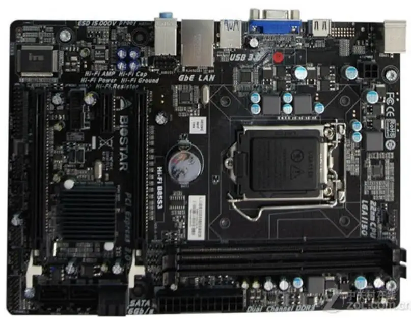 Б/у оригинальная материнская плата B85 для Biostar Hi-Fi B85S3 LGA 1150 DDR3 настольных ПК |
